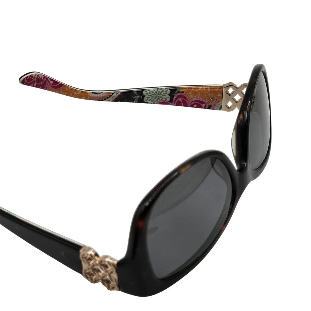 Vera Bradley Women's Sunglasses Floral Temple Black Frame‎ UV400 55-16-130